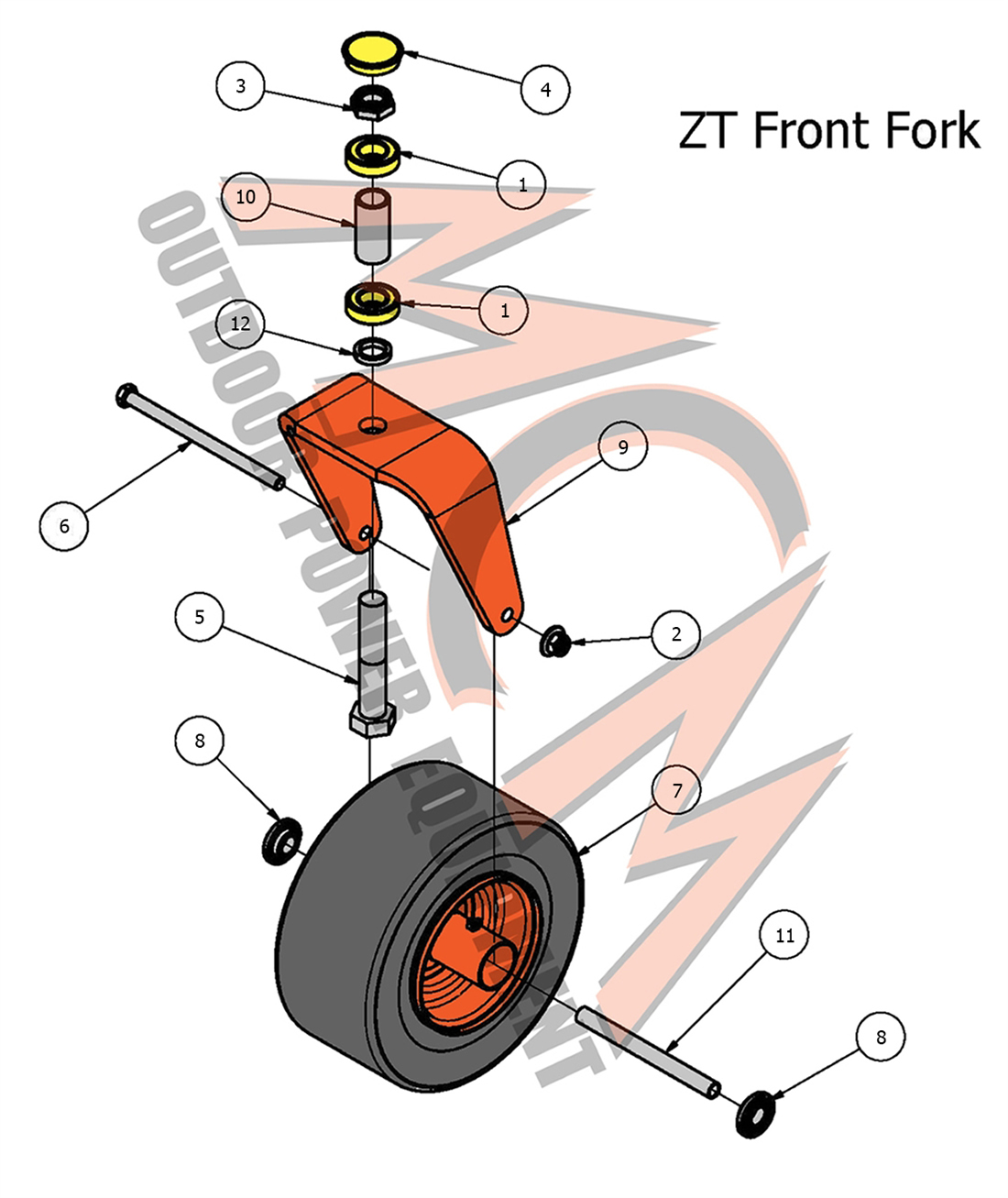 Buy Bad Boy Mower 7200 Pup Front Fork Parts